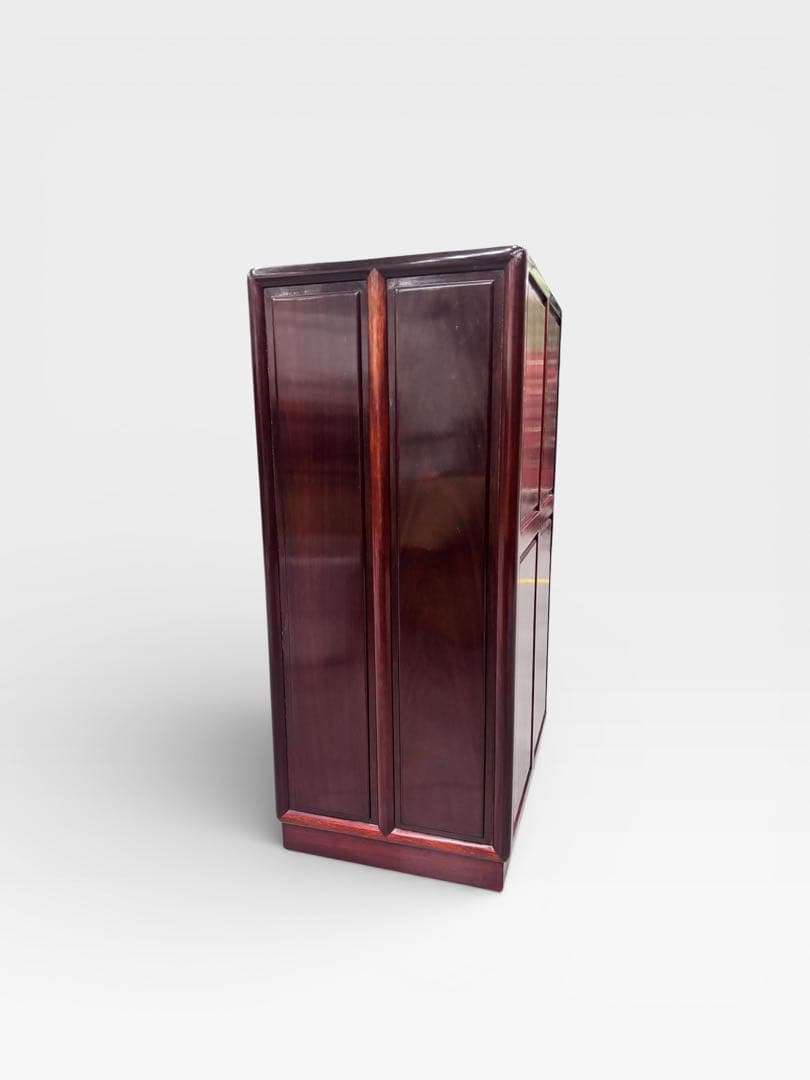 螺鈿家具 螺鈿細工 唐木 花梨 引き出し 7段 チェスト 無垢材　ラデン細工