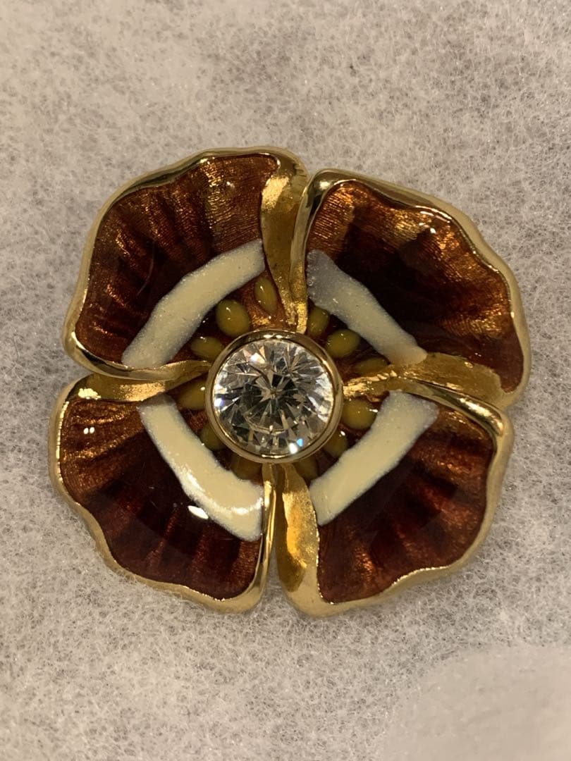 【美品】Dior ChristianDior クリスチャンディオール ブローチ