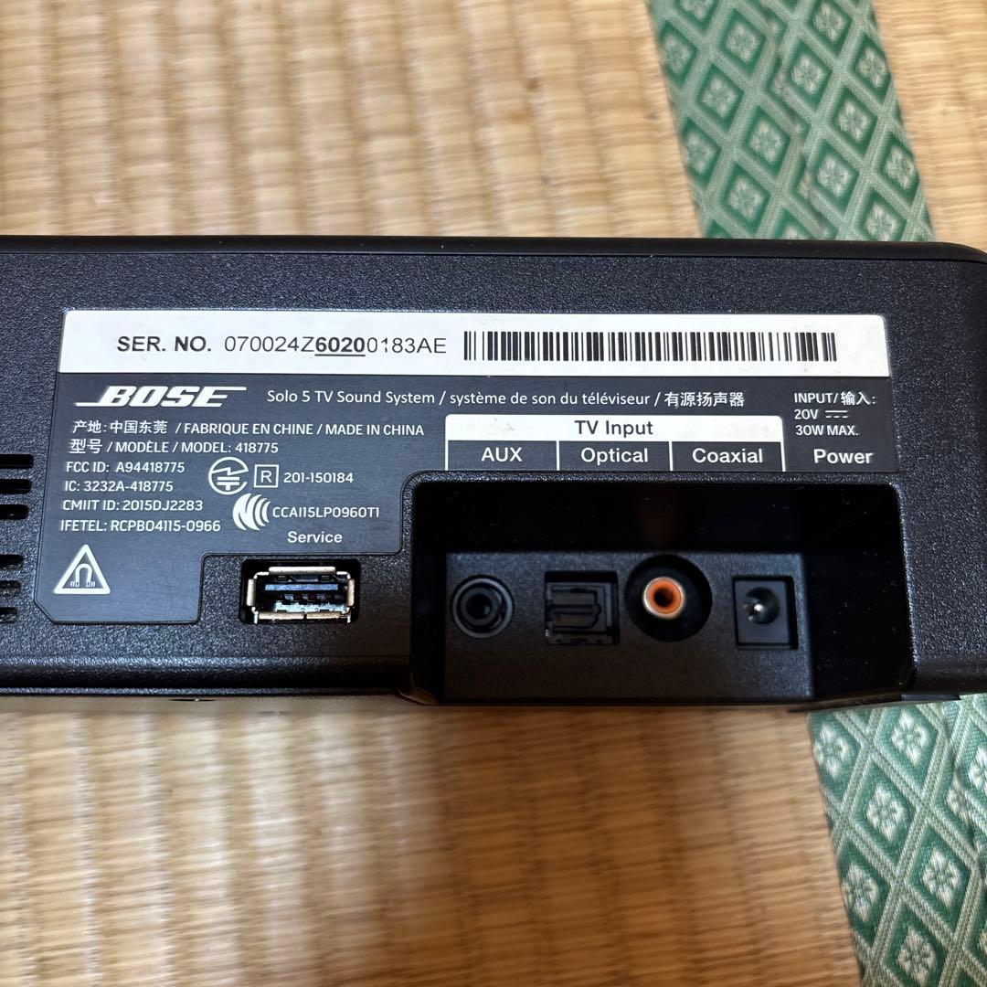 スピーカー・ウーファー Bose Solo 5 TV Sound System