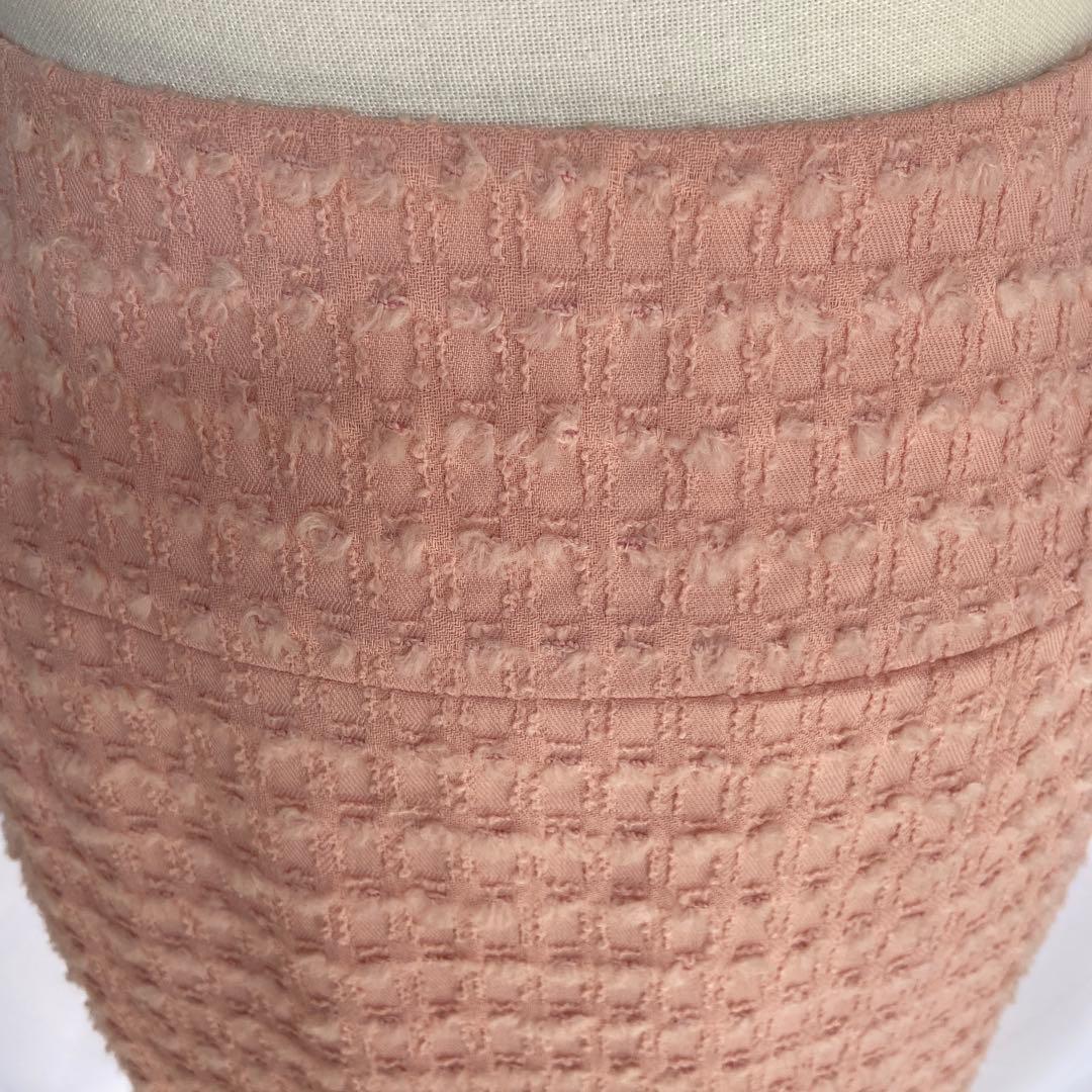 【極美品】シャネル　スカート サイドCCボタン❣️桜ピンク❣️入卒式も38