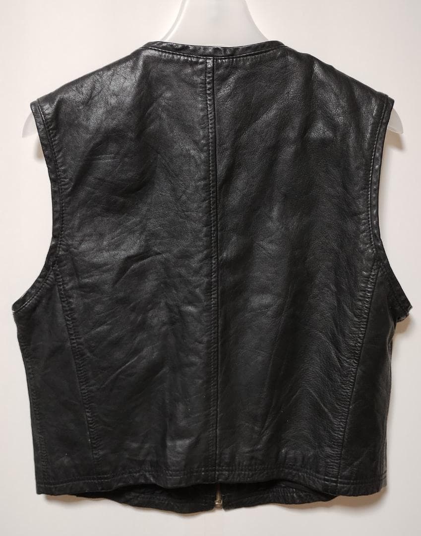 アルマーニジーンズ レザーベスト 90s ヴィンテージ S