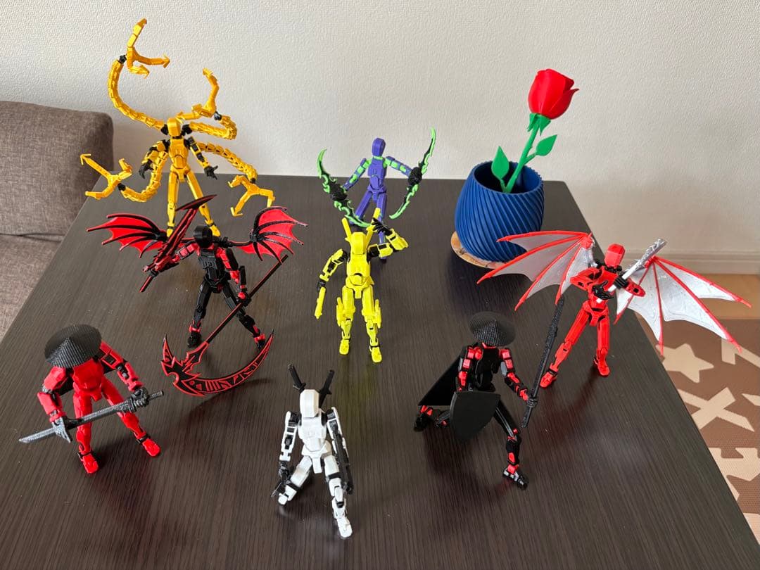 3Dプリンター製　アクションフィギュア まとめ売り 8体セット