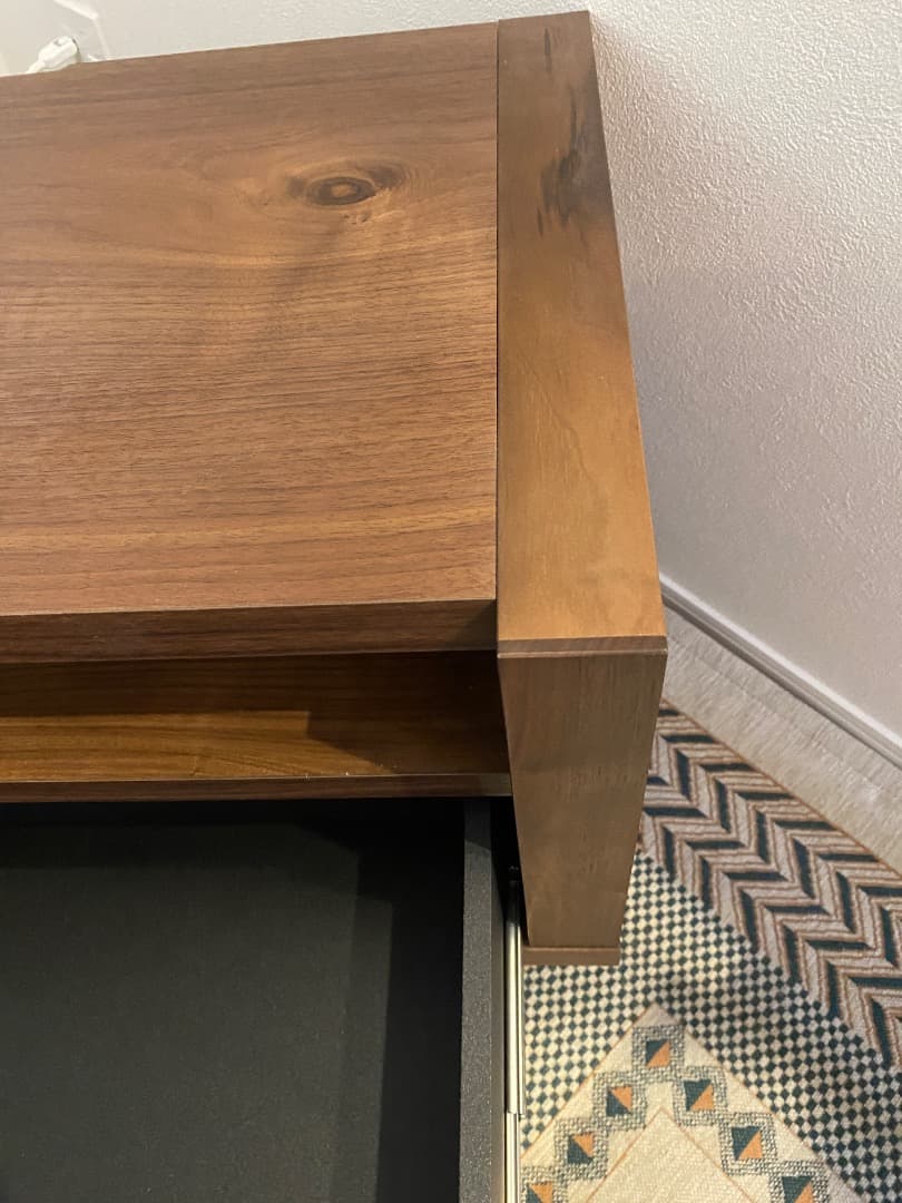 【美品】ウォールナット無垢材 関家具 テレビ台 150cm 引き出し付き