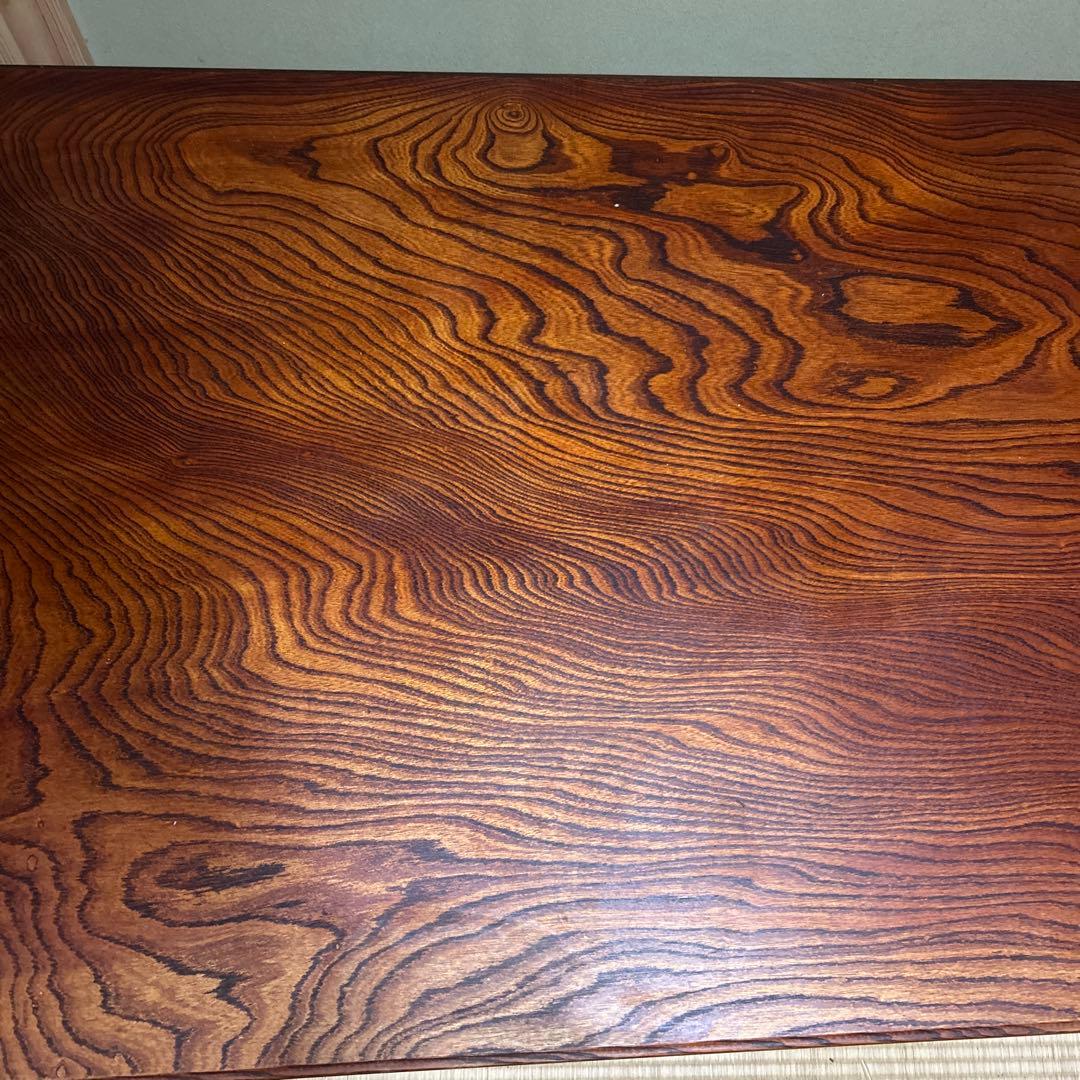 天然木 一枚板 座卓 　欅けやき　ローテー ブル92×152cmサイズ