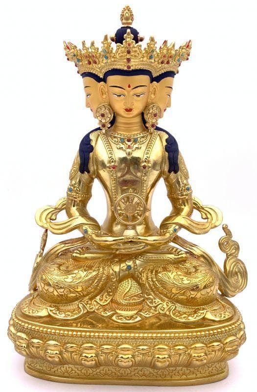 ◆ 希少！！◆四面大日如来（ヴァイローチャナ）像◆仏教　チベット-L