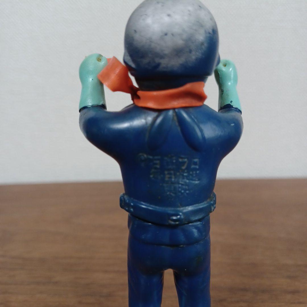 当時ものポピー製「仮面ライダー」希少青成型＆黒成型ミニソフビフィギュア２点セット