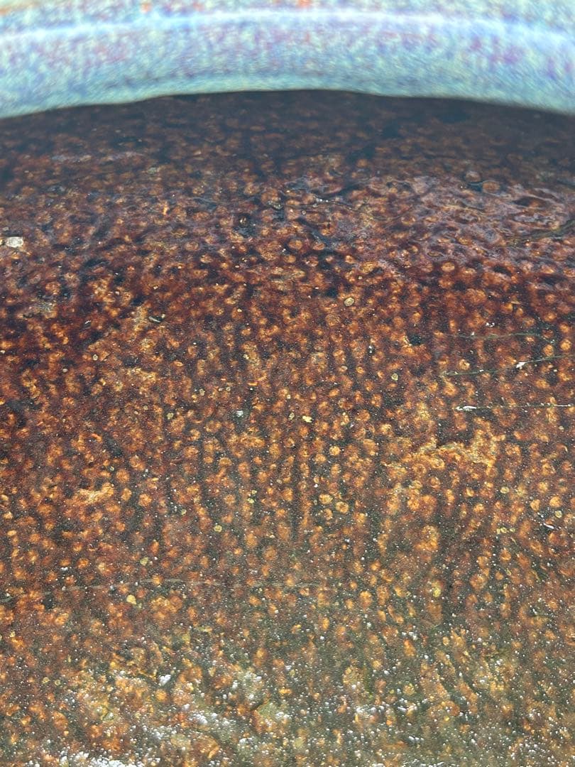 中国　鈞釉大壺　送料込み0816