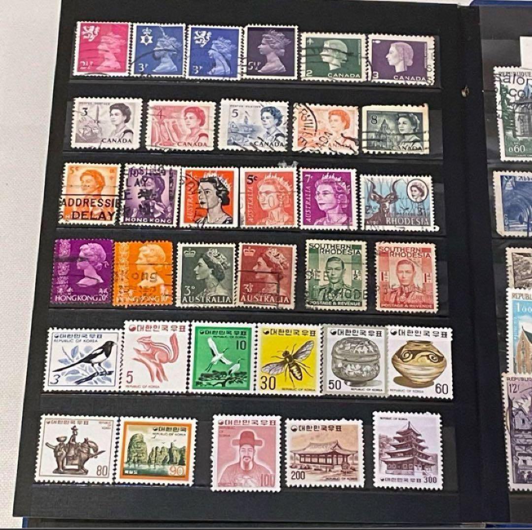 切手　外国　1冊291枚まとめ売り　切手コレクションアルバム