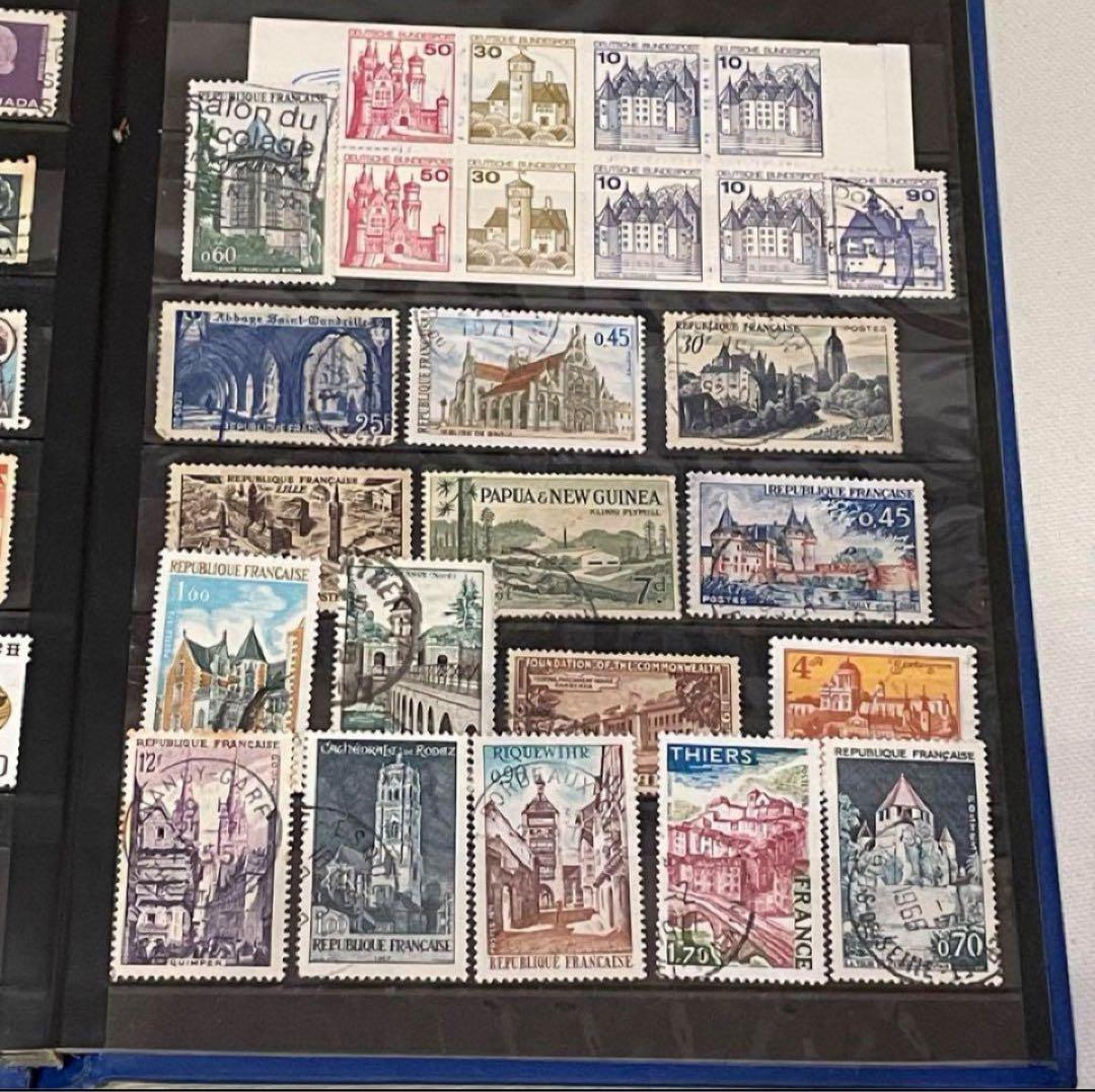 切手　外国　1冊291枚まとめ売り　切手コレクションアルバム