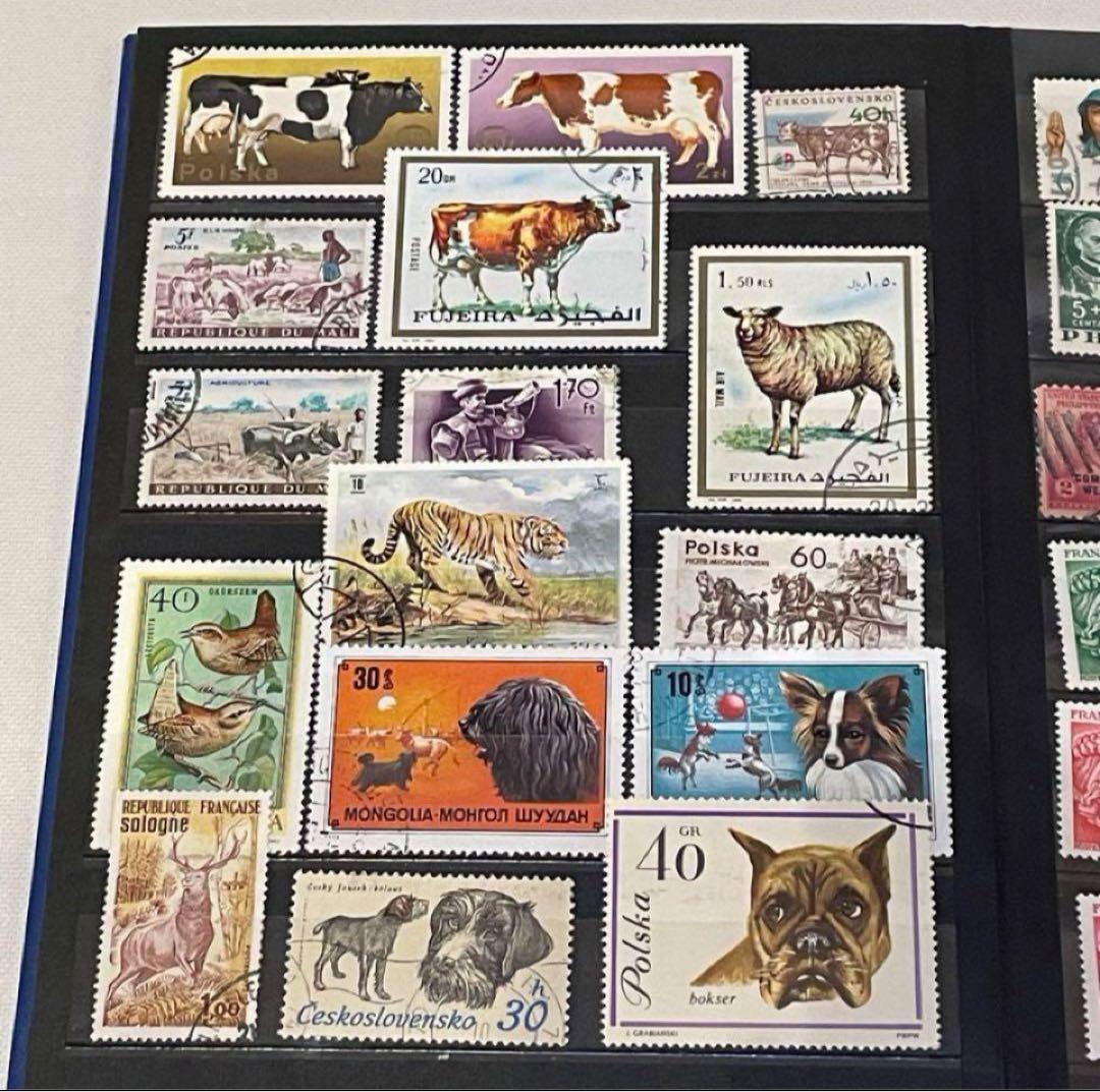 切手　外国　1冊291枚まとめ売り　切手コレクションアルバム