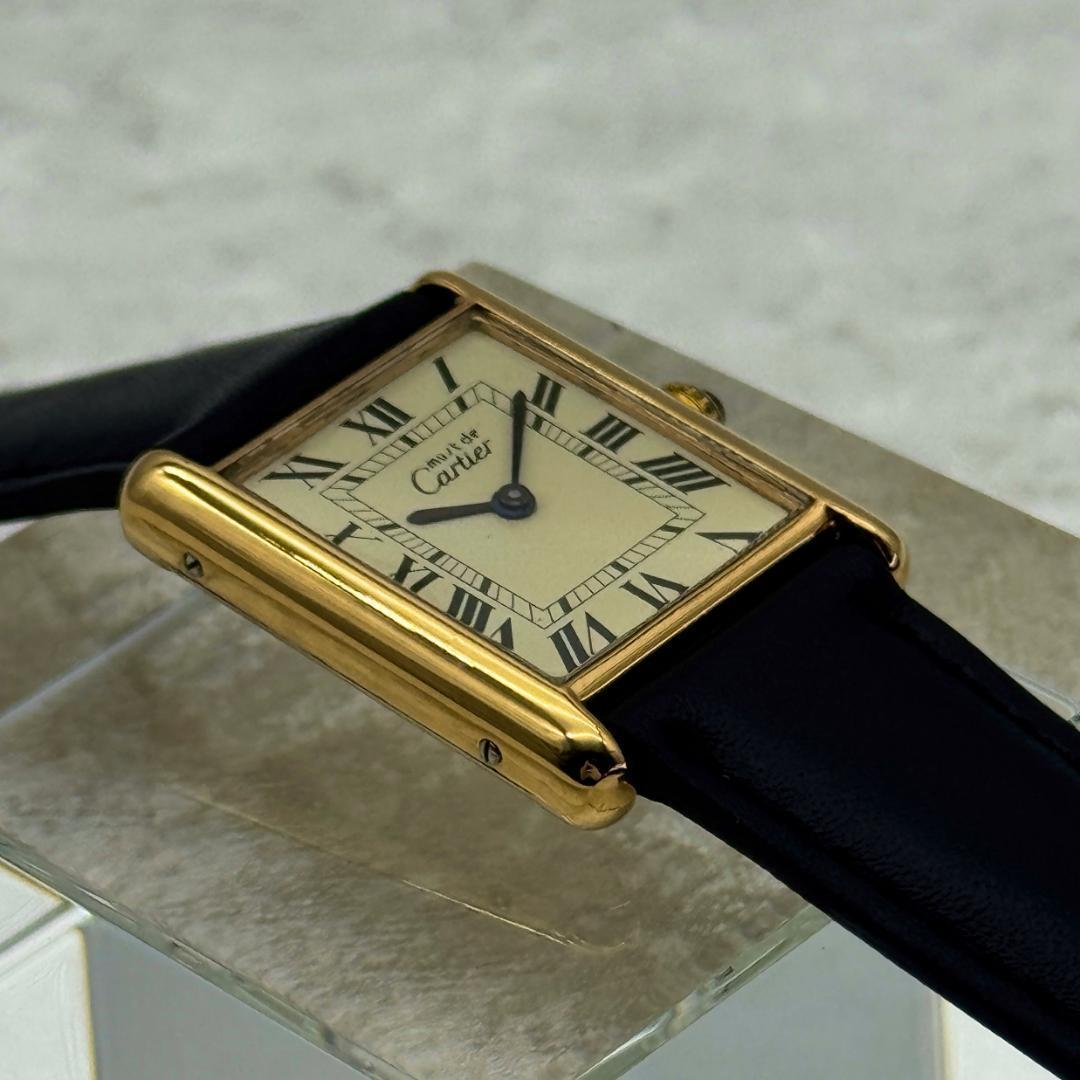 新品仕上済み カルティエ マストタンクLM 手巻き 稼働 腕時計