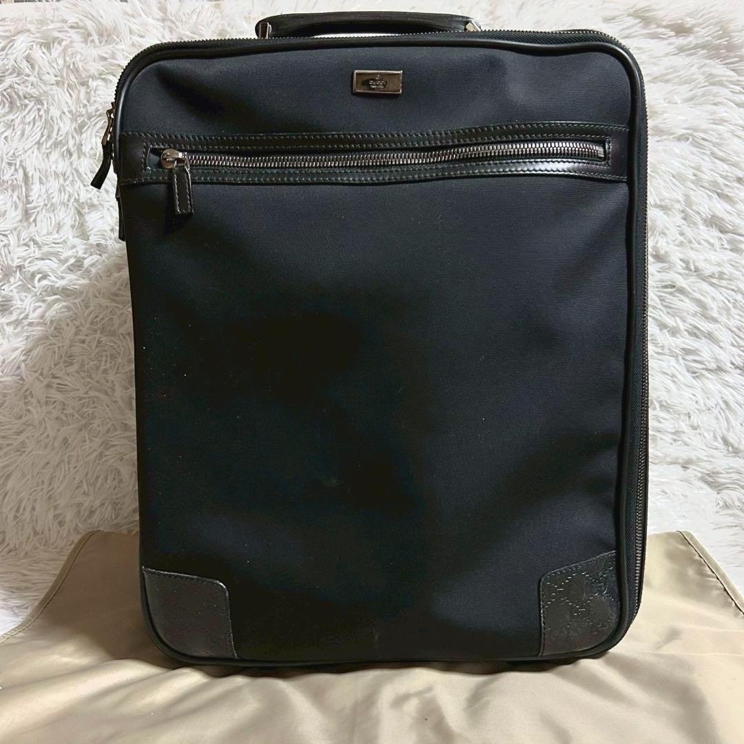 【利便性◎】グッチ キャリーケース トランク 旅行鞄 ブラック スーツ バッグ