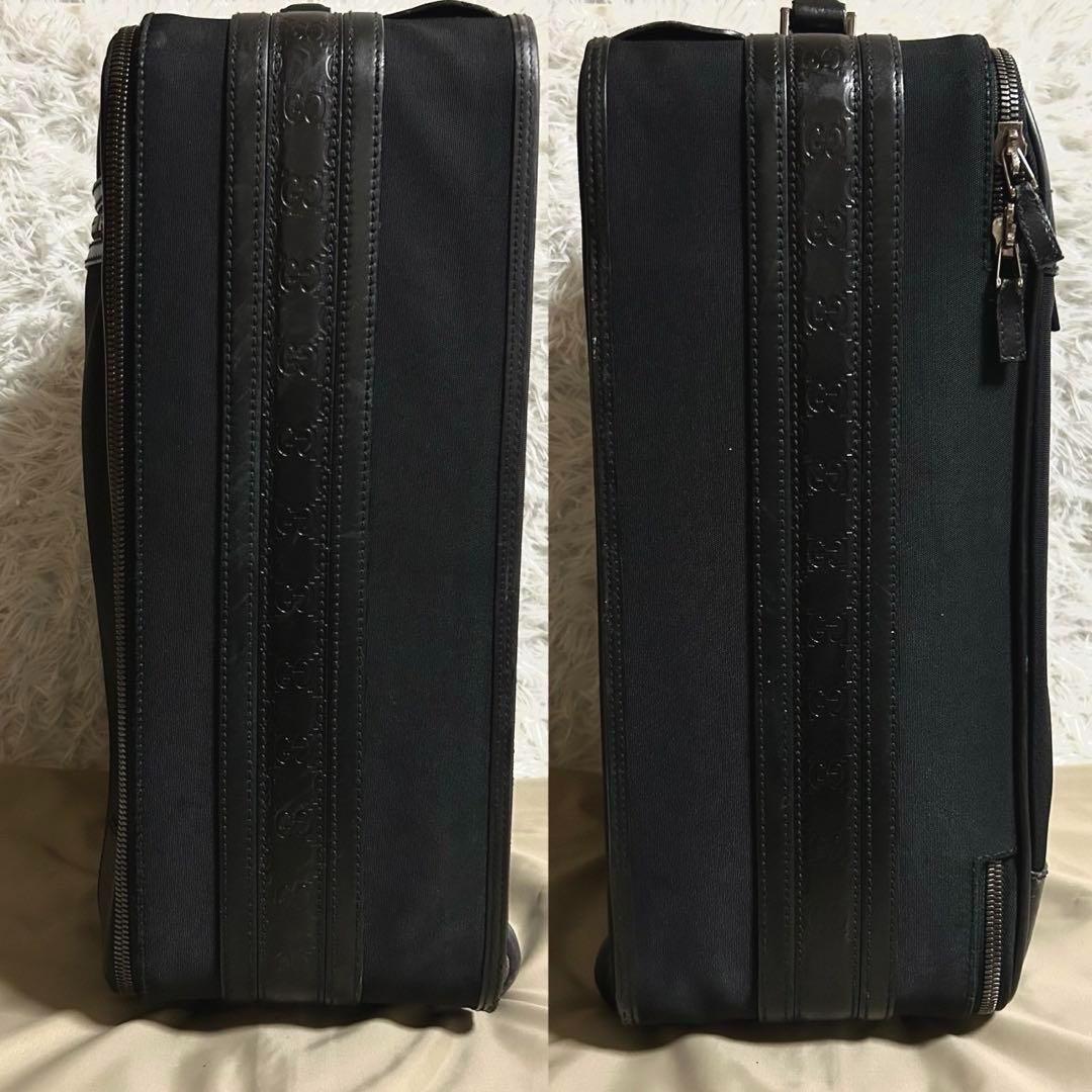 【利便性◎】グッチ キャリーケース トランク 旅行鞄 ブラック スーツ バッグ