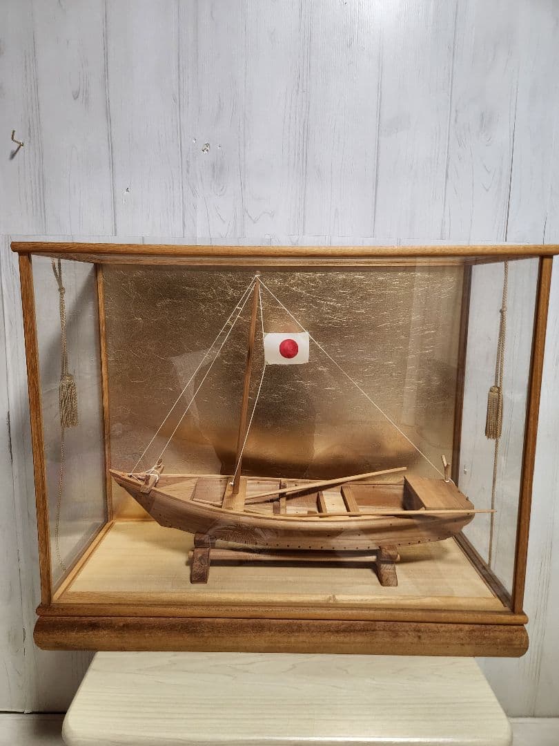 大工 手作り 木製模型船 ケース付き 世界に一つ　プロによる安心梱包発送‼️