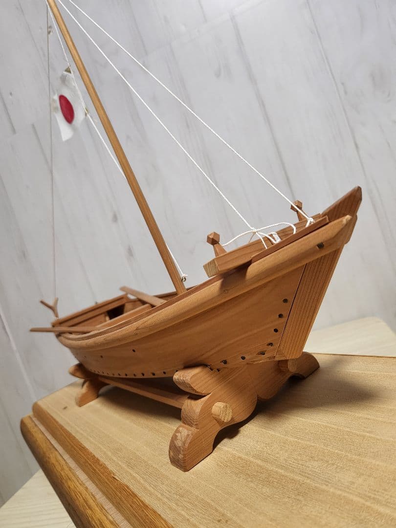 大工 手作り 木製模型船 ケース付き 世界に一つ　プロによる安心梱包発送‼️
