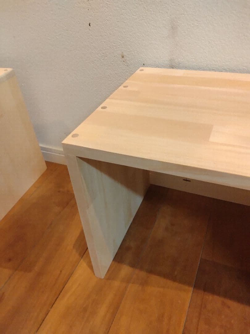 木製　ハンドメイド　オーダー　コの字　踏み台　スツール　ベンチ　ラック　水槽台