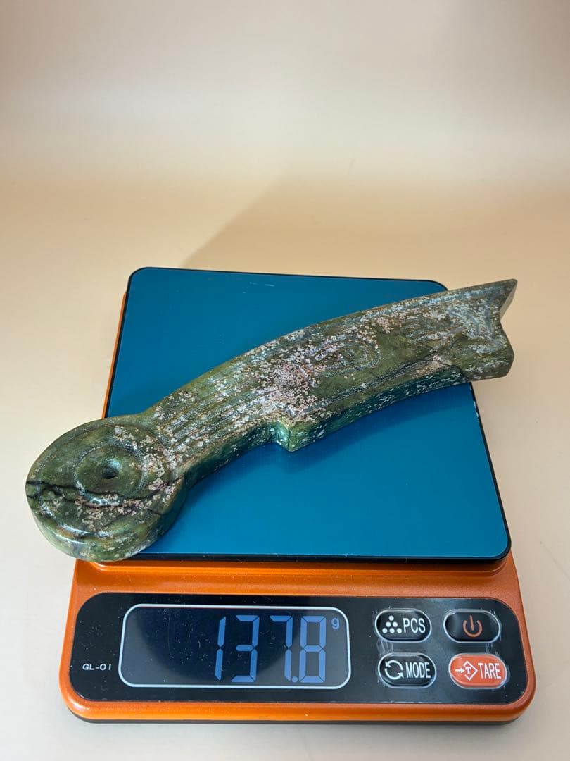 中国骨董品 天然高古玉 天然玉石 刀幣通貨高古玉 貴重 時代物文房具 希少レア