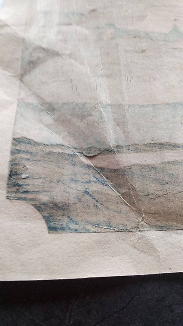 浮世絵　広重　近江八景　錦絵　木版画　復刻版　土佛遊水　高見澤冶