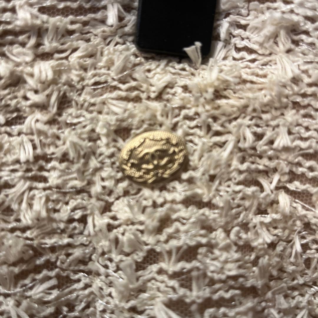 シャネル　アイボリー ツイード スカート