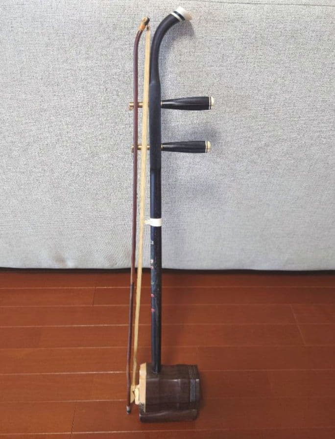 二胡　中国伝統弦楽器　ケース付き
