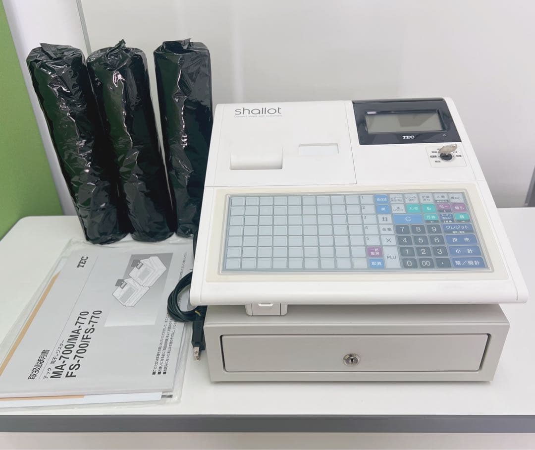 TEC 東芝テック Shallot FS-700 レジスター ピュアホワイト