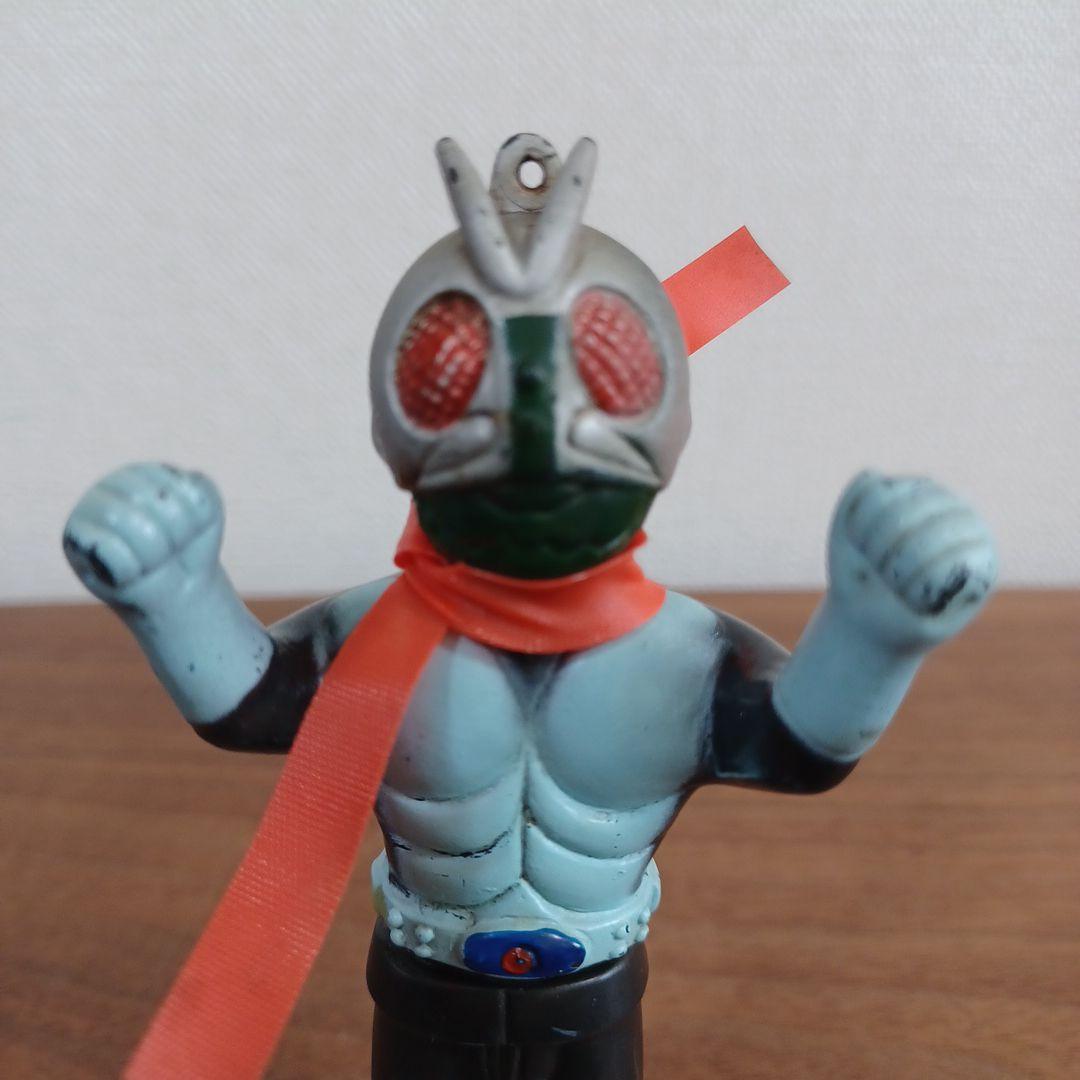 当時ものポピー製 仮面ライダー希少ソフビペンダントトップ（チェーン無）5点セット