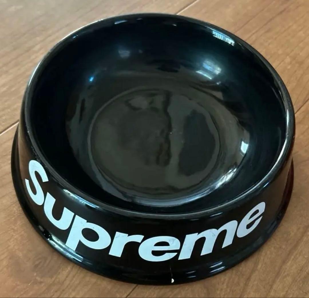 中古SUPREME シュプリーム ドッグボウル ブラック ボックス ロゴ