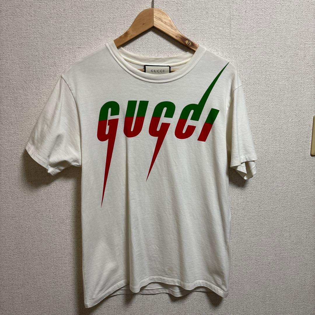 GUCCI Tシャツ　グッチ　稲妻 XSサイズ　ブレード