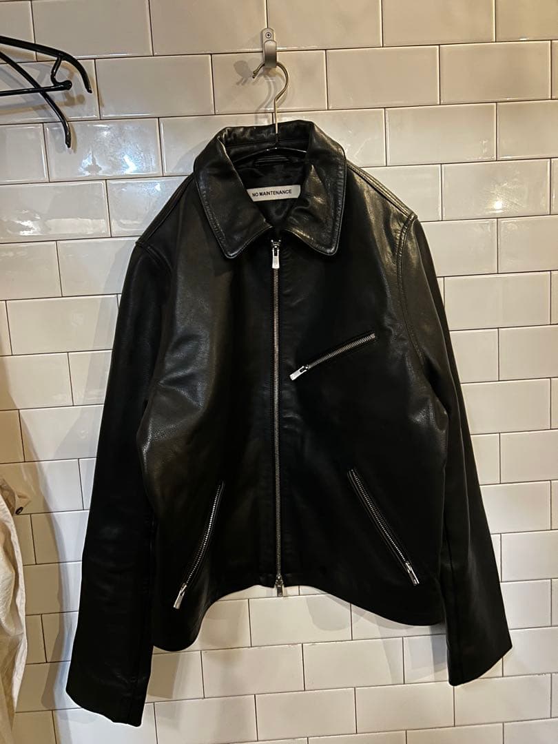 ジャケット・アウター NO MAINTENANCE Black Trucker Jacket xs