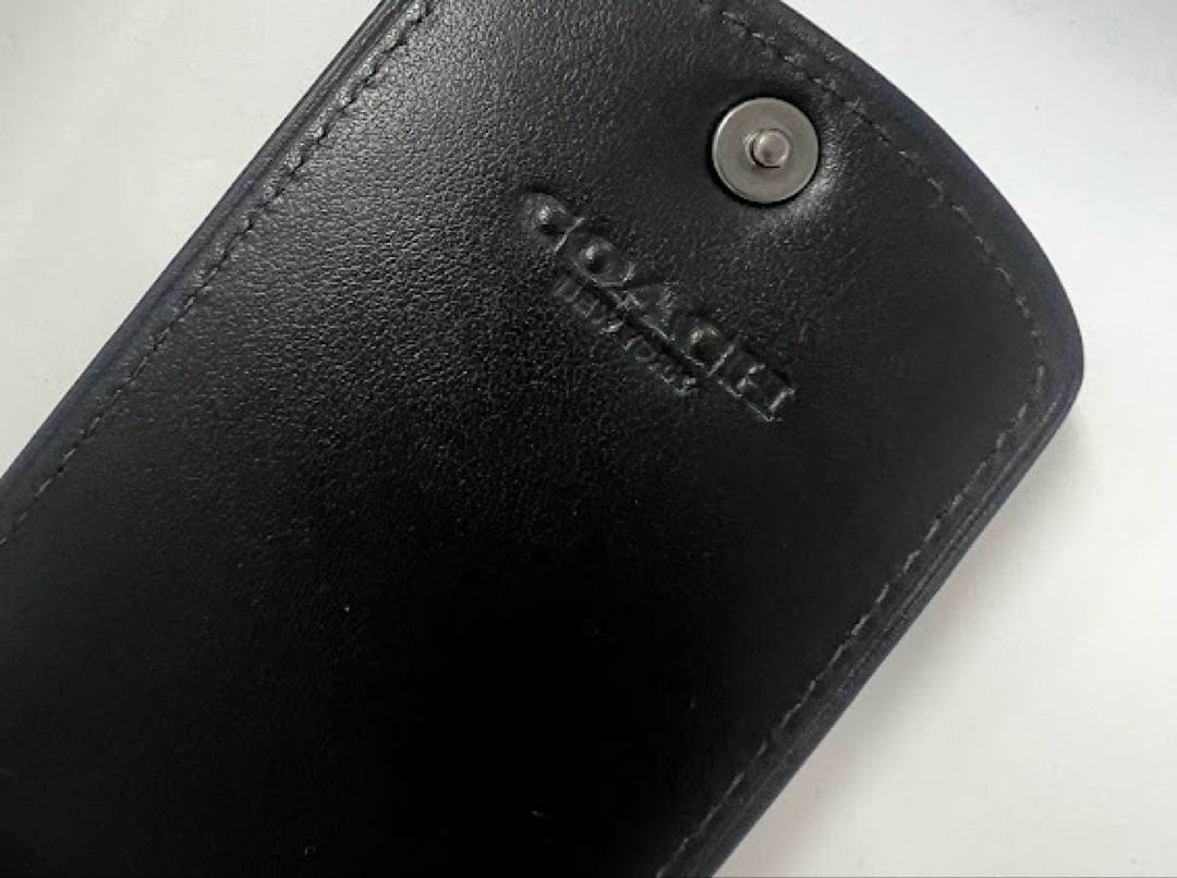 ❤️新品❤️コーチ COACH ネームタグ シグネチャー ラゲッジタグ チャコール