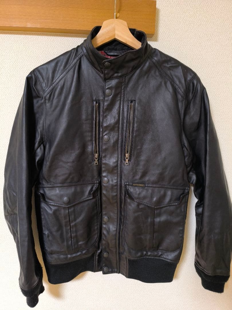 【美品】ヒステリックグラマー　レザージャケット　ライダース