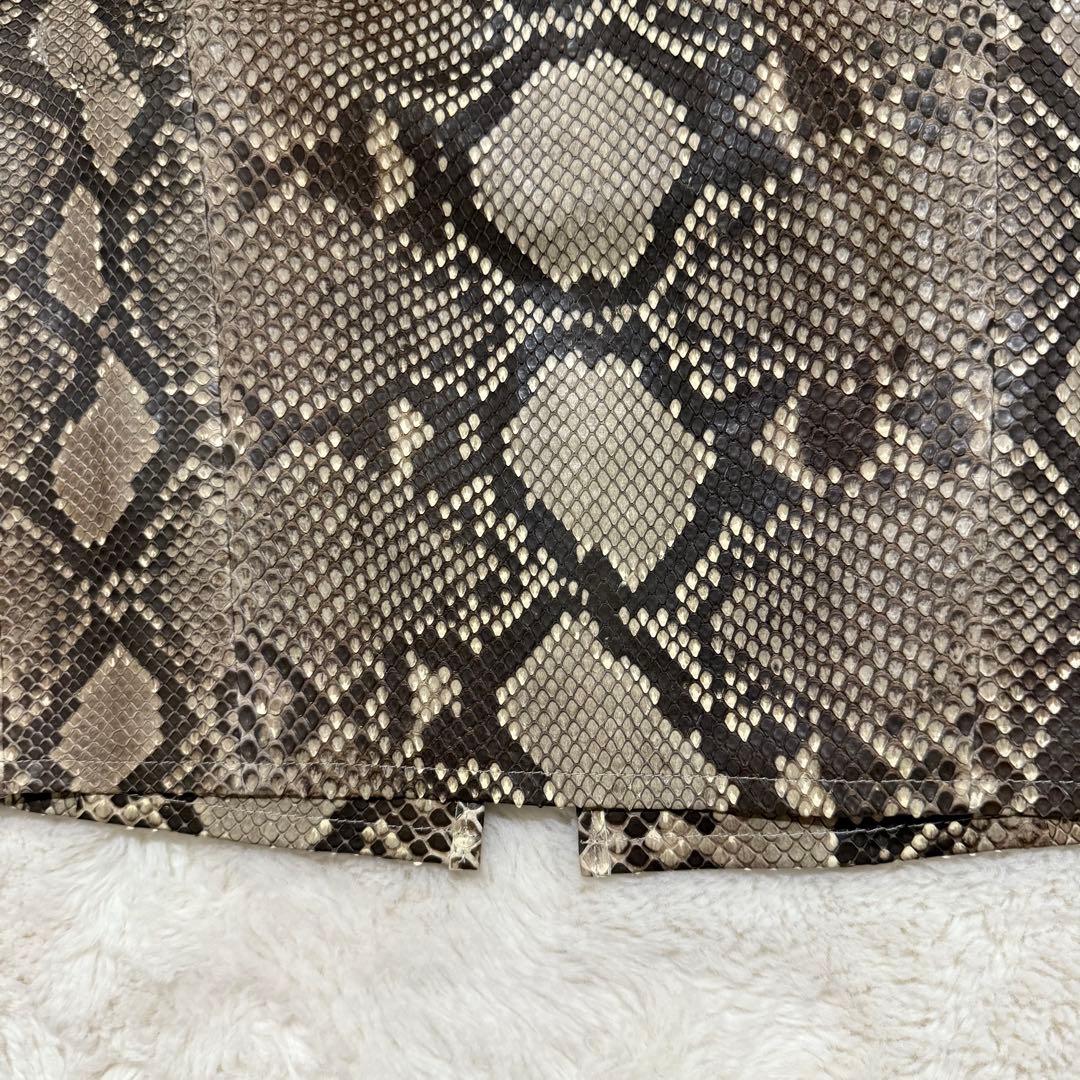 新品 Deuxieme Classe ヘビ革 パイソンレザー タイトスカート38