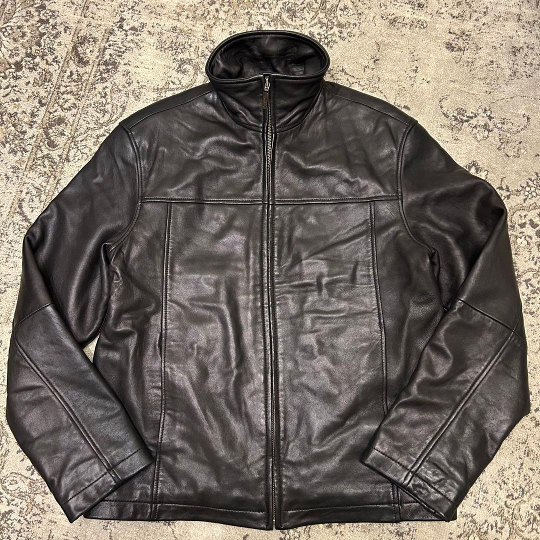  カルバンクライン レザー シングルライダースジャケット