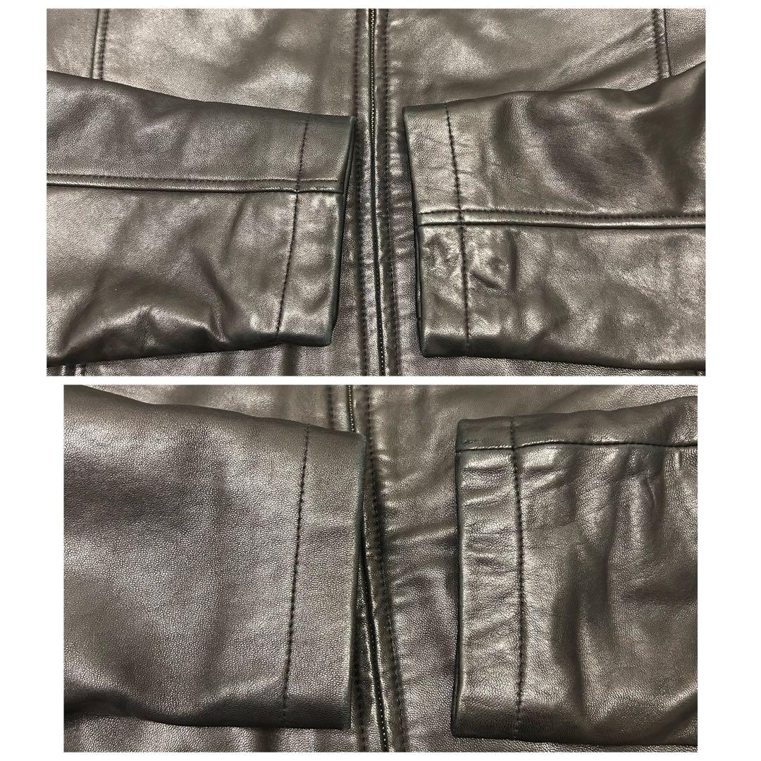  カルバンクライン レザー シングルライダースジャケット