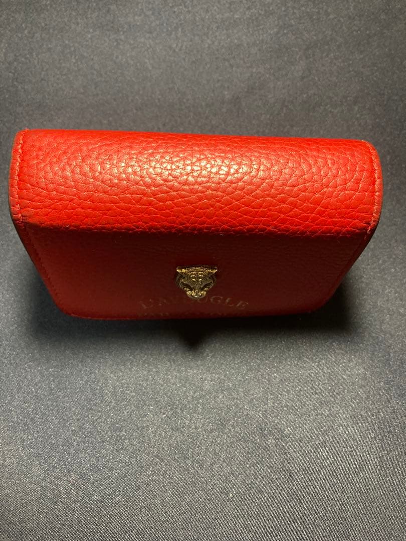 GUCCI アニマリエ　タイガー　赤　レアカラー 二つ折り財布　箱付き