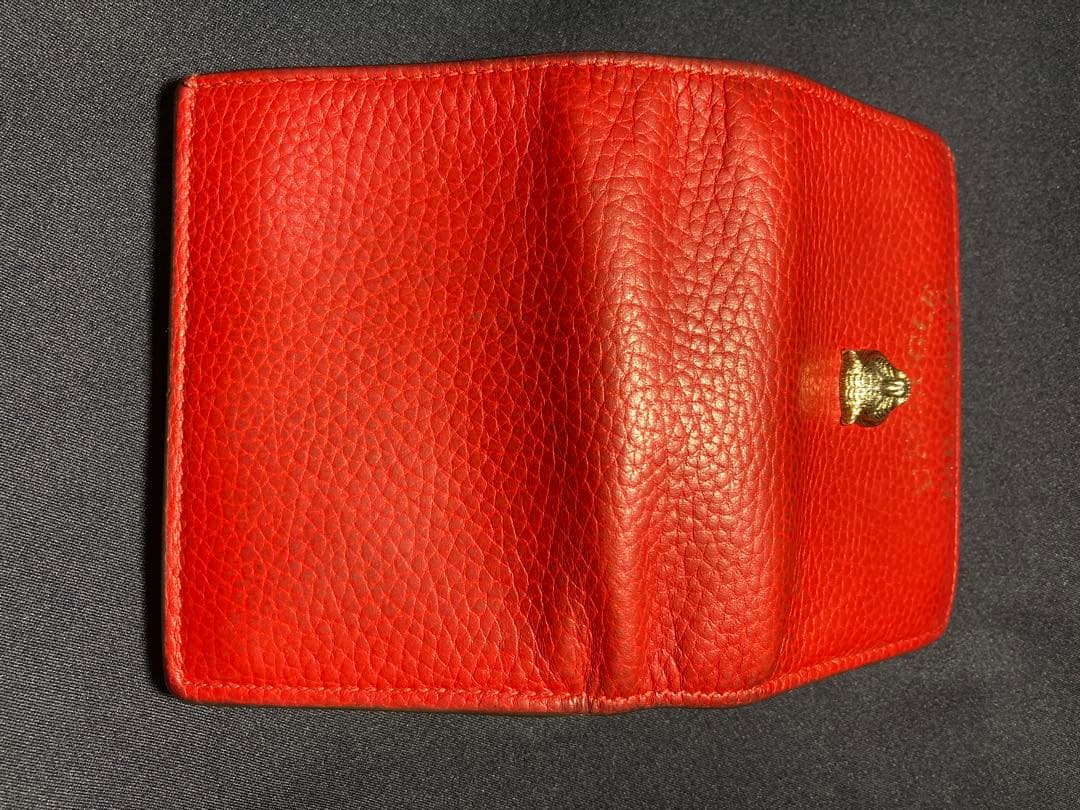 GUCCI アニマリエ　タイガー　赤　レアカラー 二つ折り財布　箱付き