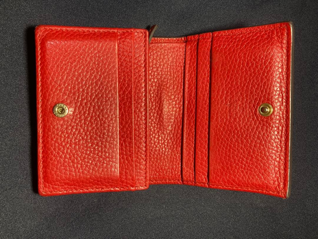 GUCCI アニマリエ　タイガー　赤　レアカラー 二つ折り財布　箱付き