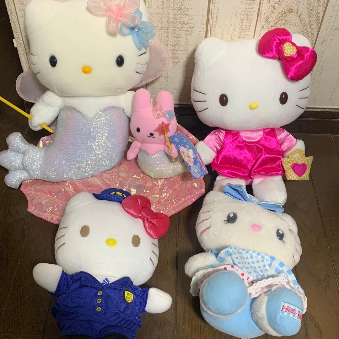 ハローキティ　レトロ　ぬいぐるみ　まとめ　人魚　新幹線　USJ 下まつ毛