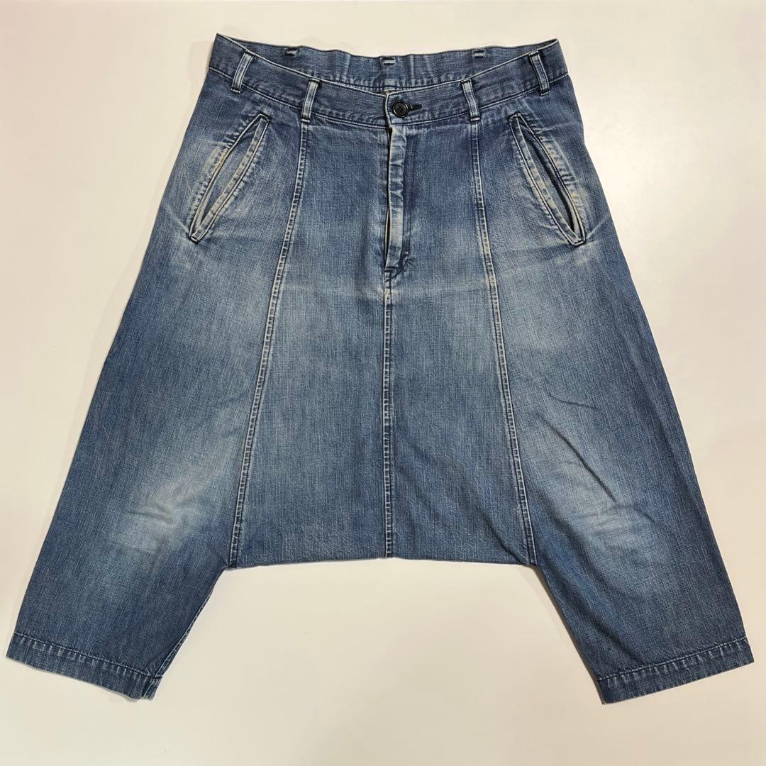 COMME des GARÇONS サルエルパンツ デニム ボトム ブルー S