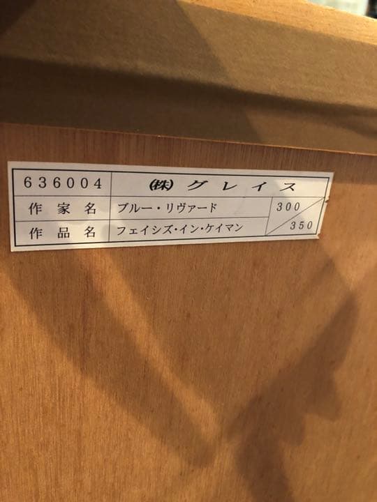 ブルーリヴァード　絵画　フェイシズインケイマン