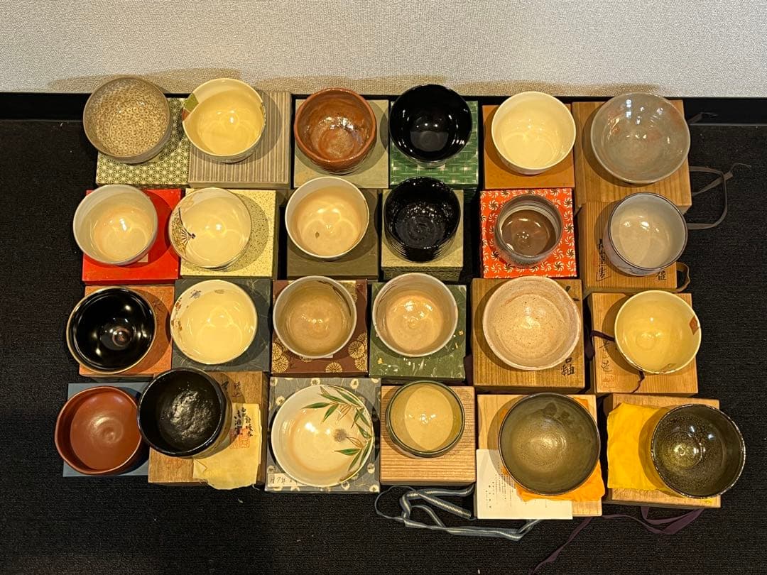 茶碗 抹茶碗 まとめて 32点 箱付 茶道具 陶器 京焼 紫雲 英香 赤雲 光臣