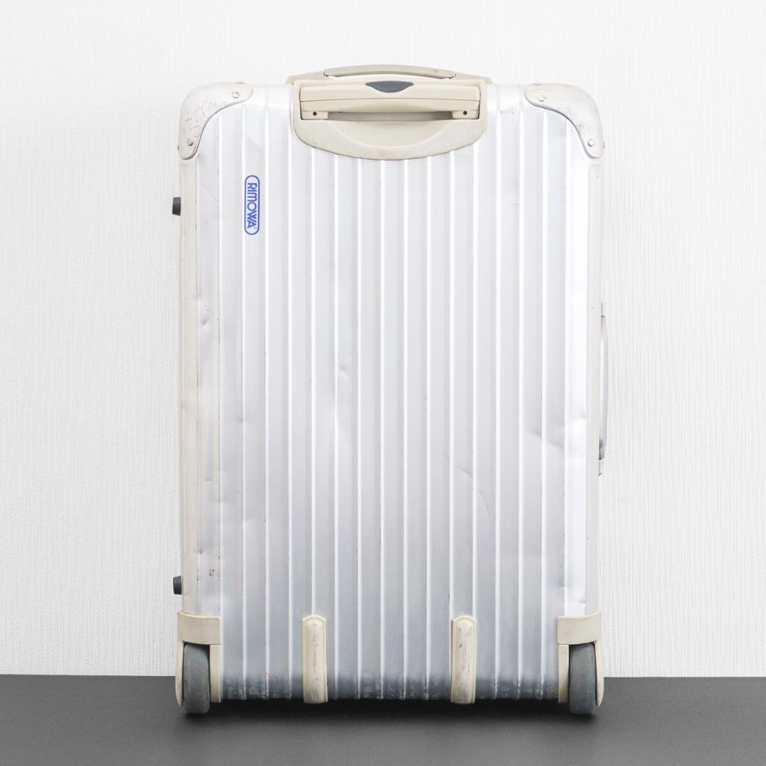 リモワ トパーズ 63L 2輪 TSAロック ジャンボトローリー アルミ 青ロゴ