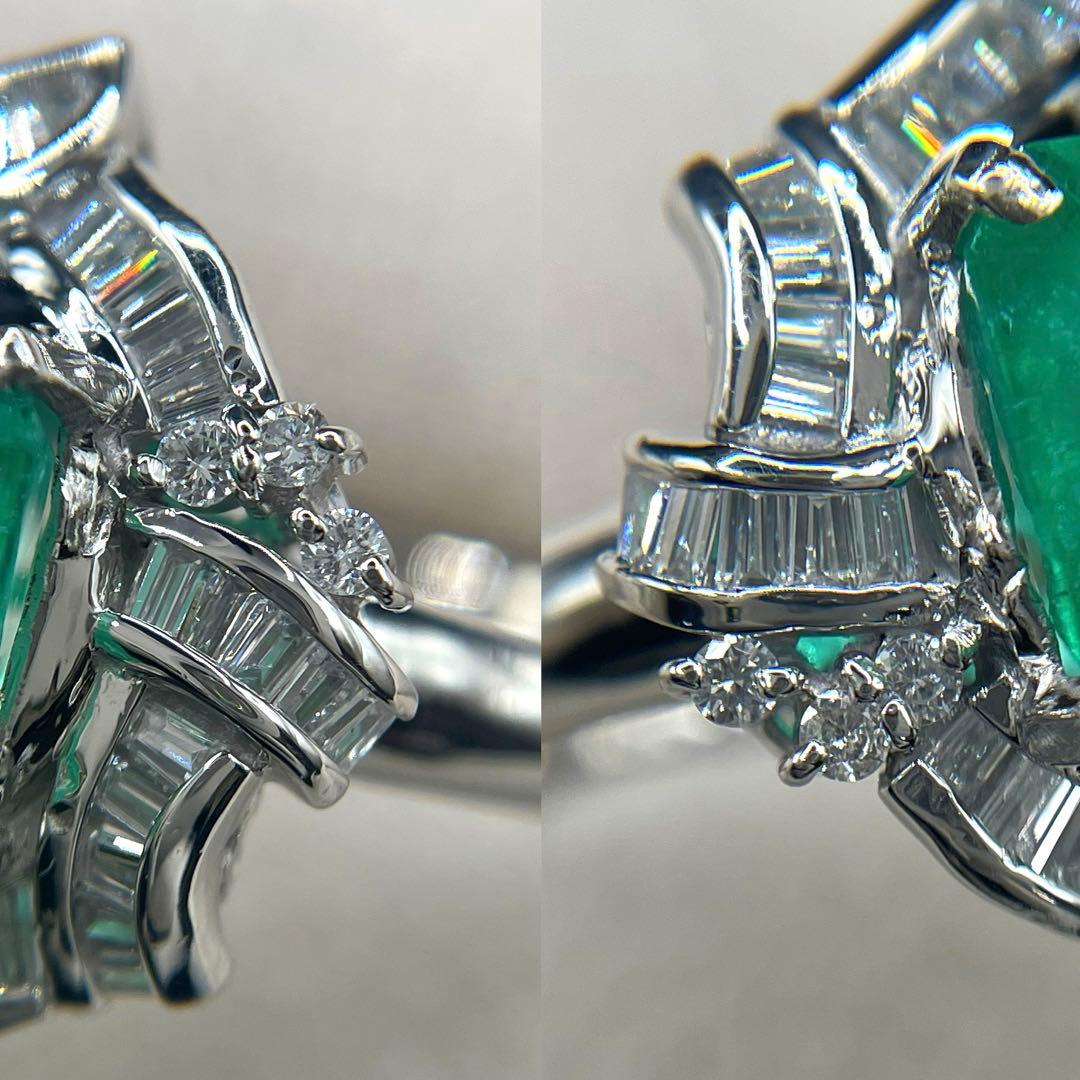 リサJL229★最高級 ムゾー鉱山産 エメラルド3.95ct リング 鑑付