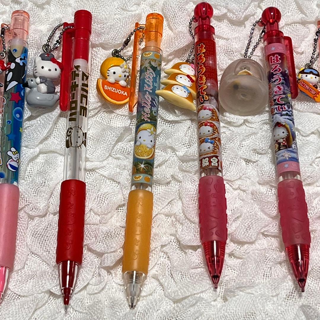 ご当地キティ ボールペン & シャープペンシル まとめ売り セット レア 日焼け