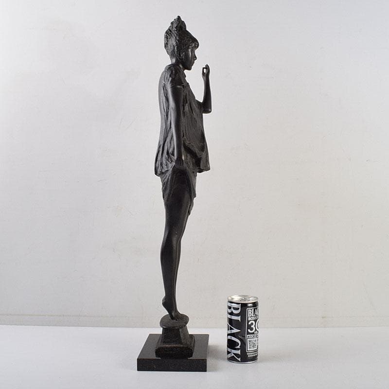 土田副正作　ブロンズ 　雲のように風のように　重さ約7.3㎏　D　R9479H