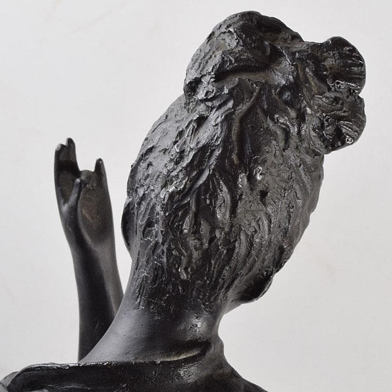 土田副正作　ブロンズ 　雲のように風のように　重さ約7.3㎏　D　R9479H