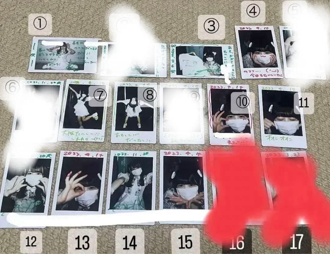 天羽しおり　チェキ　白衣装