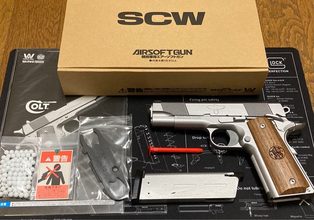 新品未使用 限定 WA SW 1911 GUNSITE EDITION シルバー