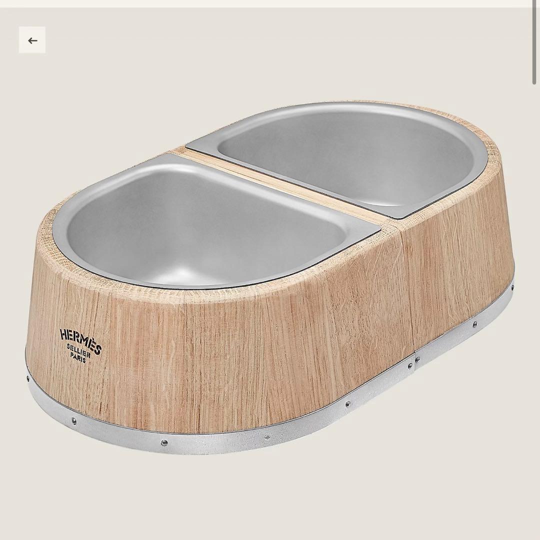 【新品未使用】エルメス　 犬用ボウル PM ペット食器