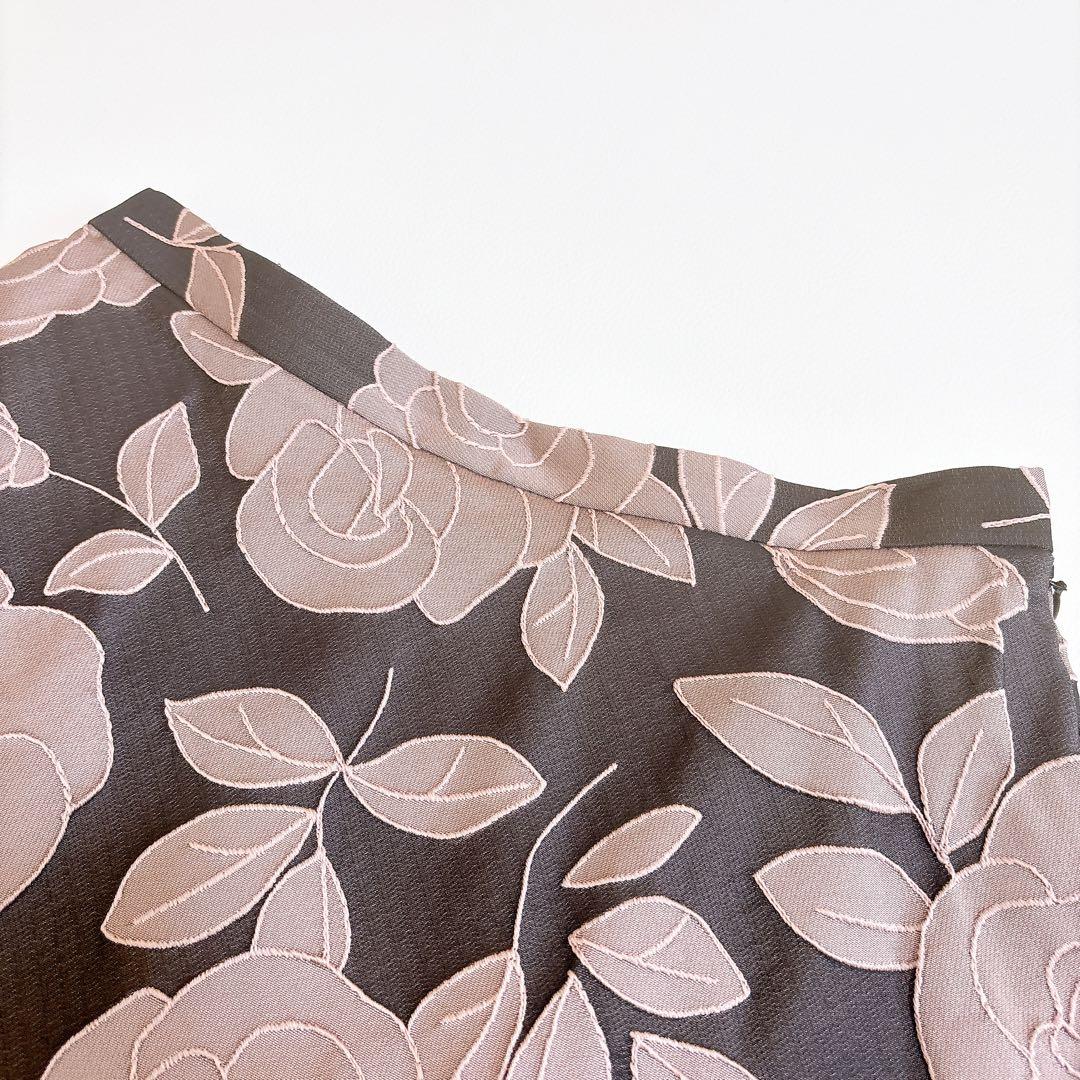 2023年☆エムズグレイシー カタログ掲載 シャンブレージャガードローズスカート